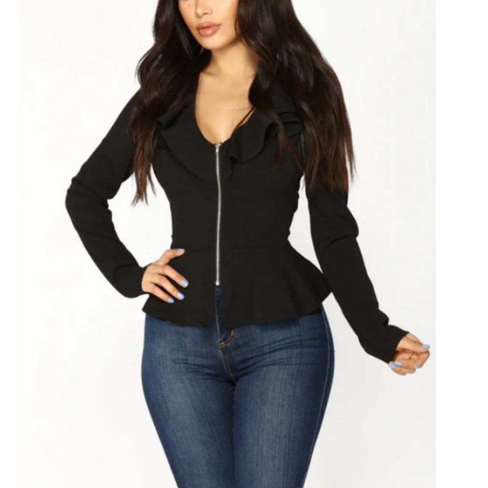 NWOT Fashion Nova Peplum Jacket